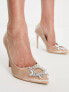 Be Mine Bridal Adore court shoes with embellishment in white