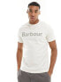 Barbour large logo t-shirt in white