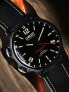 Фото #3 товара U-Boat 9671 Capsoil Doppiotempo DLC GMT Mens Watch 55mm 10ATM