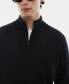 ფოტო #4 პროდუქტის Men's 100% Merino Wool Zipper Collar Sweater