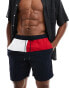 Фото #2 товара Tommy Hilfiger core flag long drawstring swim short in navy