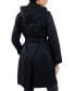 ფოტო #2 პროდუქტის Women's Double-Breasted Hooded Trench Coat, Created for Macy's