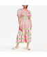 Фото #1 товара Watermelon Grid Midi Dress