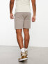 Фото #2 товара ASOS DESIGN slim shorts in brown pique