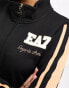 Фото #6 товара EA7 zip thru fitted sweatshirt in black