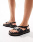 Фото #1 товара ASOS DESIGN Folly premium leather sandals in black