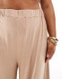 Фото #5 товара ASOS DESIGN Curve jersey palazzo beach trouser in cream