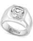 ფოტო #1 პროდუქტის EFFY® Men's White Topaz Solitaire Ring (4-3/4 ct. t.w.) in Sterling Silver
