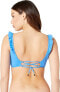 Фото #2 товара Polo Ralph Lauren Women's 184783 Ruffle Tie Back Bralette Top Swimwear Size M