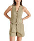 ფოტო #1 პროდუქტის Women's Maribel Button-Front Sleeveless Top