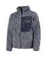 ფოტო #3 პროდუქტის Big Girls Navy Washington Capitals Fan Gear Sherpa Full-Zip Jacket