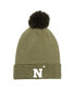 Фото #1 товара Men's Green Navy Midshipmen Freedom Collection Cuffed Knit Hat with Pom
