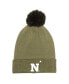 ფოტო #1 პროდუქტის Men's Green Navy Midshipmen Freedom Collection Cuffed Knit Hat with Pom