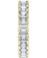 Фото #5 товара Diamond Emerald-Cut Eternity Band (3 ct. t.w.) in 14k Gold (Also in Platinum)