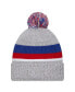 Фото #2 товара Men's Heather Gray New York Giants Cuffed Knit Hat with Pom