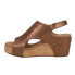 Фото #3 товара Corkys Carley Metallic Studded Wedge Womens Brown Casual Sandals 30-5316-ANBR