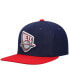 Фото #1 товара Men's Navy, Red New Jersey Nets Hardwood Classics Team Two-Tone 2.0 Snapback Hat