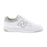 Фото #2 товара New Balance 480 BB480LGM Mens White Leather Lifestyle Sneakers Shoes