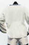 Фото #4 товара Блуза с вышивкой и бусинами ZARA