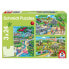 Фото #3 товара Puzzle Ein Tag im Zoo 3x24 mit Poster