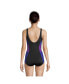 Фото #16 товара Women's Mastectomy Scoop Neck Soft Cup Tugless Sporty One Piece Swimsuit