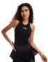 Фото #1 товара Monki halterneck tank with lace trim in black