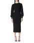 The Kooples Long Knit Dress with Elastic Waist Black 0 US XXS