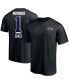 Men's Black Baltimore Ravens #1 Dad T-shirt