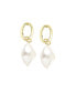 Фото #1 товара Women's Gold Snowball Drop Earrings