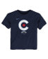 Фото #2 товара Toddler Navy Chicago Cubs City Connect Large Logo T-Shirt