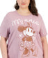 ფოტო #3 პროდუქტის Trendy Plus Size Minnie Graphic T-Shirt