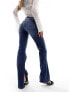 Фото #2 товара Mango straight leg jeans in dark wash blue
