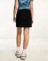 Фото #4 товара Noisy May tailored high waisted mini skirt with slits in black