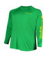 Men's Green Oregon Ducks Big and Tall Terminal Tackle Team Raglan Omni-Shade Long Sleeve T-shirt