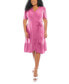 ფოტო #1 პროდუქტის Plus Size Eyelet Wrap Dress