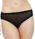 OnGossamer 289071 Gossamer Mesh Hi-cut Panty briefs underwear, Black, Medium US