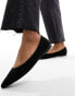 Фото #8 товара New Look pointed flat shoe in black