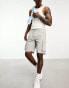 ADPT technical cargo short in light grey