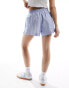 Фото #2 товара Cotton On boxer shorts in linen look blue stripe