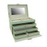 Фото #1 товара Mint jewelry box with mirror Jolie 23256-71