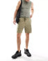 Фото #4 товара Pull&Bear cargo short in khaki