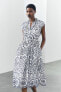 Фото #3 товара Платье с контрастной вышивкой — zw collection ZARA