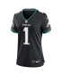 Фото #4 товара Women's Jalen Hurts Black Philadelphia Eagles Alternate Game Jersey