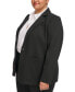 Фото #3 товара Plus Size Notched-Collar One-Button Jacket
