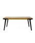 Stylish Acacia Wood Dining Table Modern, Weather-Resistant, Seating for 5