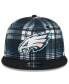 Фото #4 товара Men's Black Philadelphia Eagles 2024 Sideline Statement 9FIFTY Snapback Hat