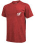 Arizona Cardinals Tri-Blend Pocket T-shirt - Cardinal Бордовый, L - фото #3