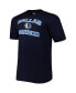 Фото #3 товара Men's Navy Dallas Mavericks Big and Tall Heart and Soul T-shirt