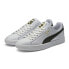 Фото #9 товара Puma Clyde Core L Foil 36466901 Mens White Leather Lifestyle Sneakers Shoes