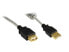 Фото #1 товара Good Connections USB 2.0 1.8m, 1.8 m, USB A, USB A, USB 2.0, Male/Female, Black, Transparent